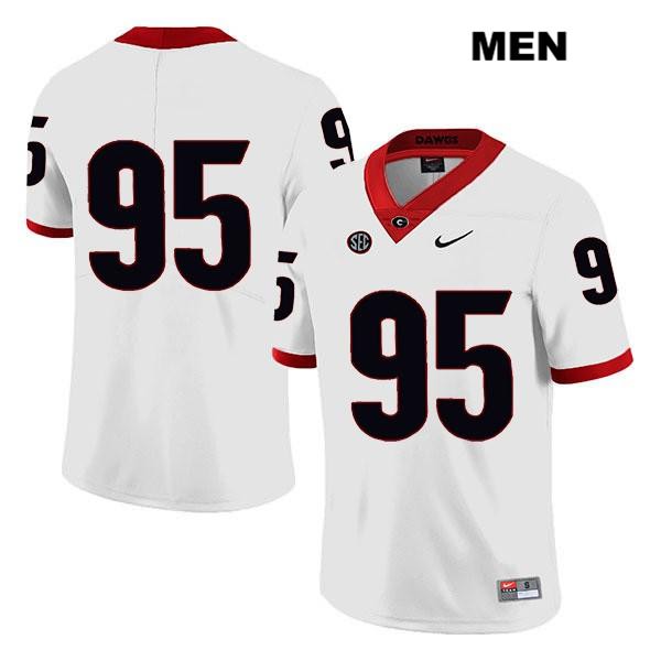 Georgia Bulldogs Men's Devonte Wyatt #95 NCAA No Name Legend Authentic White Nike Stitched College Football Jersey XSH6056LS